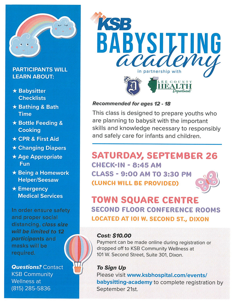 KSB Babysitting Academy, September 26