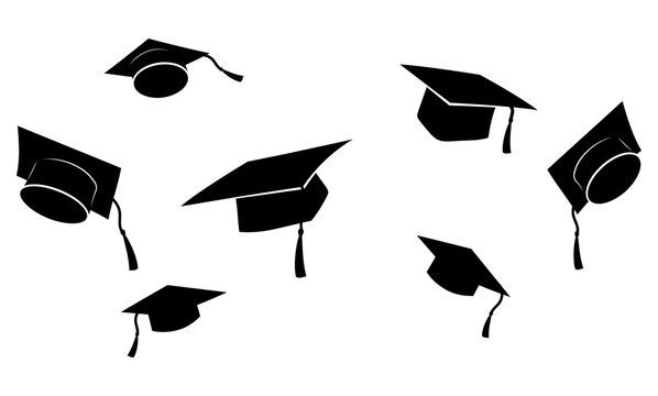 Image of graduation caps