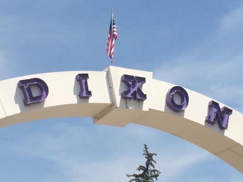 Photo of the Arch in Downtown Dixon