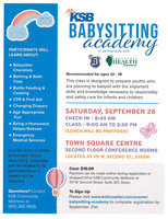 KSB Babysitting Academy, September 26