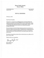 Dental Exams for Students Due by May 1, 2020
