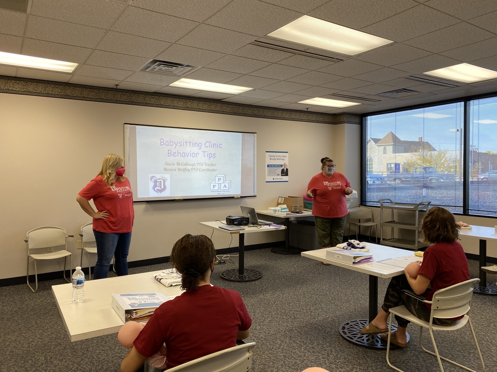 Mrs. M and Mrs. Wolfley helping with behaviors.