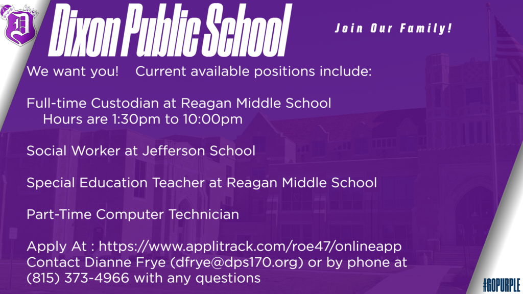 Now Hiring graphic with details