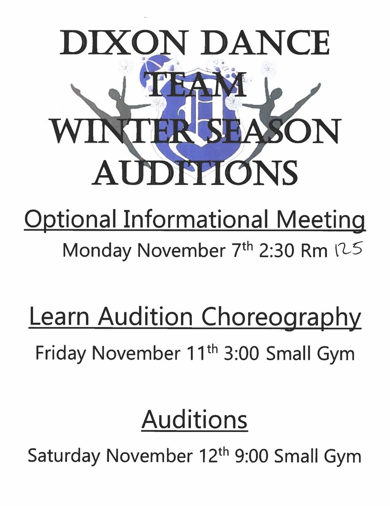 Winter Dance Auditions