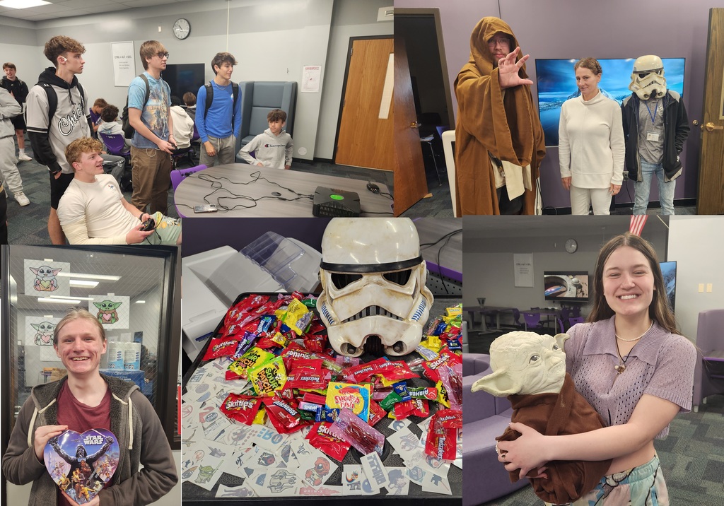 Photo collage from Star Wars day