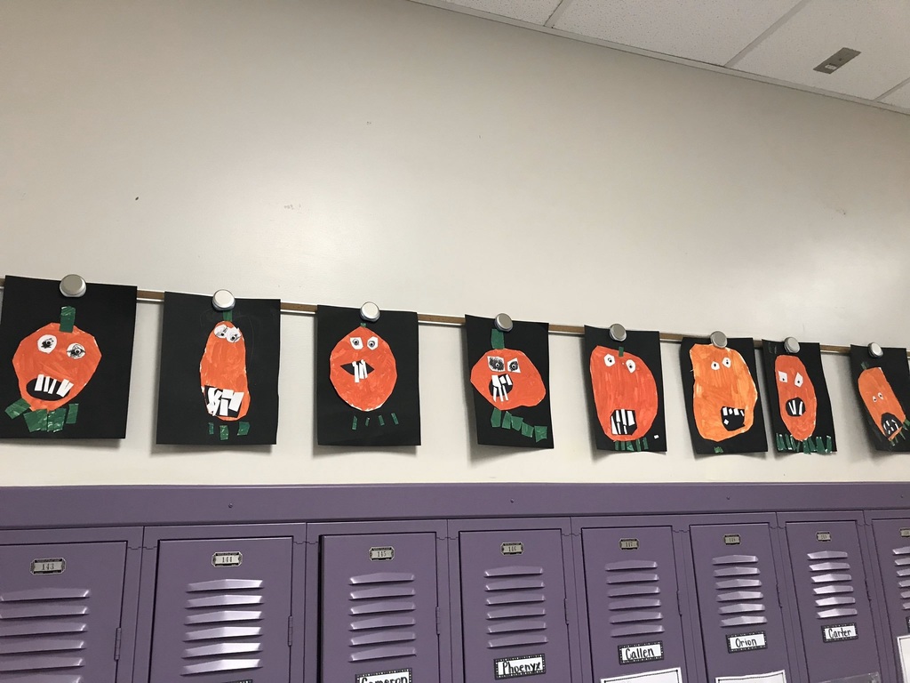 Photo of student Pumpkin paintings