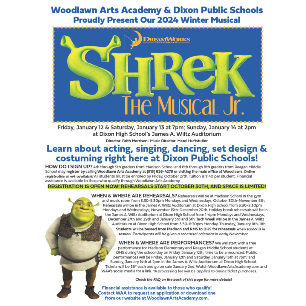 Picture of Shrek with Musical information