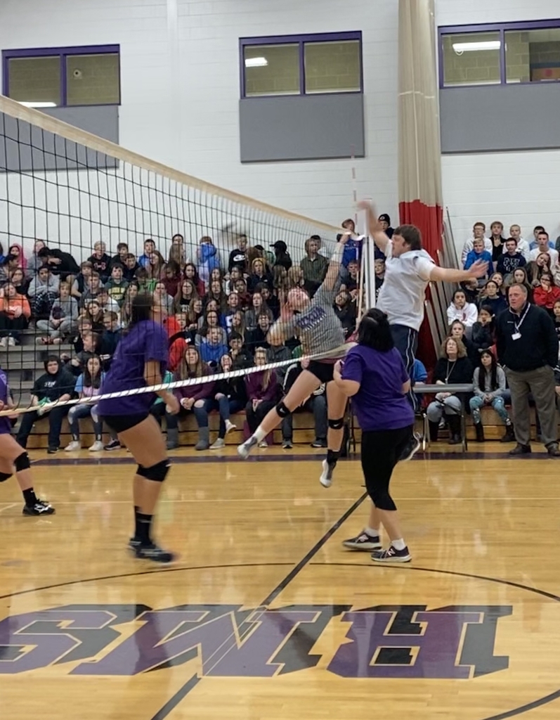 Staff vs 8th Grade Volleyball Game