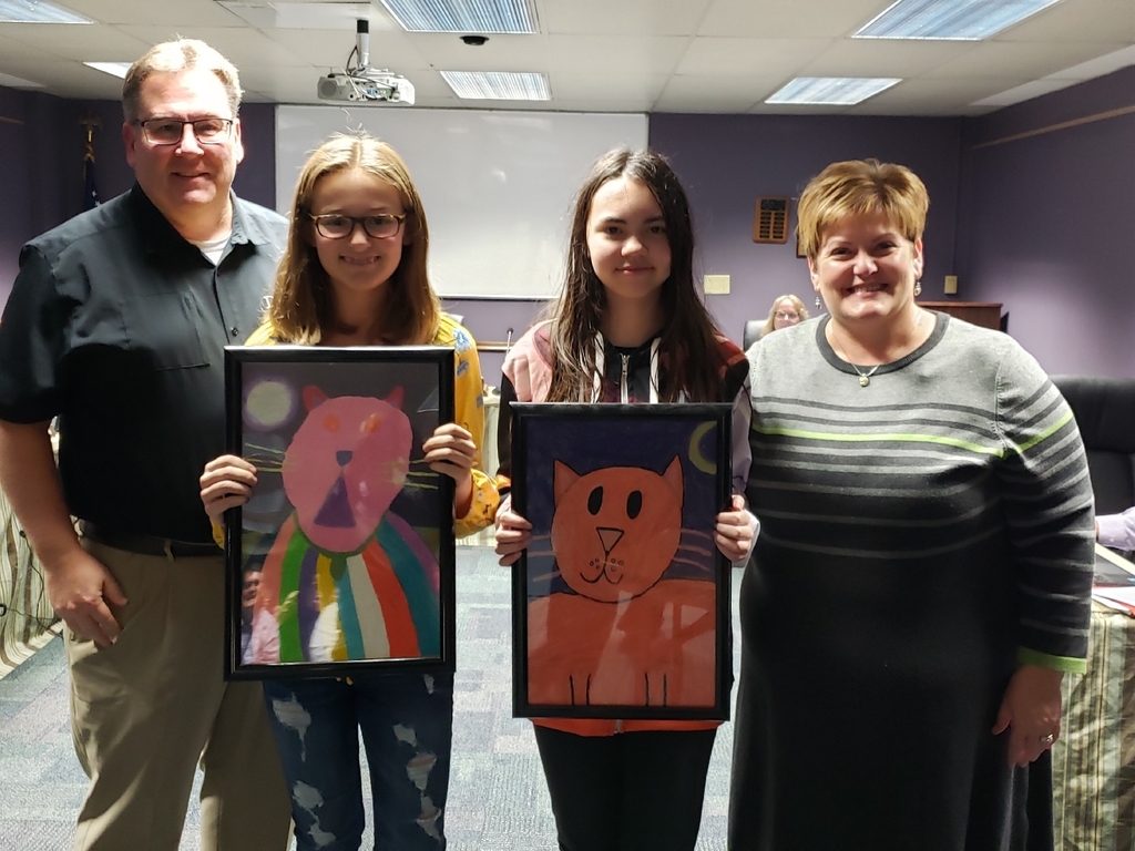 Mr. Rick, Mrs. Empen and the artwork and artists they chose
