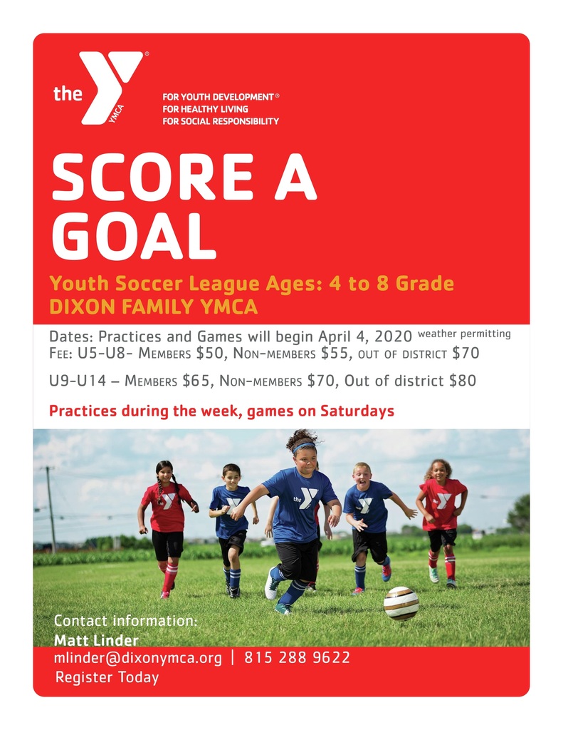 YMCA Soccer Flyer